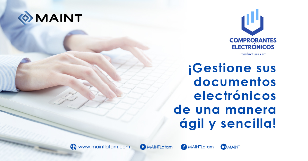 MAINTLatam's tweet photo. #Maint | Solo necesita de un navegador web para poder acceder a nuestra plataforma en cualquier momento, lugar y dispositivo facilitando la forma de administrar los documentos electrónicos. ¡Intégrese con cualquier software de generación de documentos!
#MisFacturasEc #MaintLatam https://t.co/09H7WauEoN