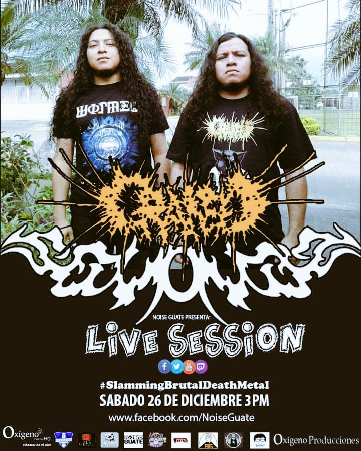 ToquesGuate's tweet photo. #LiveSession #CráneoSlamming 
Sábado 26 de Diciembre 2020.
3PM
Presentando lo mas reciente de su producción discográfica y sus temas clásicos. Gore Pig, Necrophilic Pleasures, World Consumed By Paraphilias.

Sigue la transmision a través de @elkal1fa

#ToquesGuate #Livestream https://t.co/QQoudshwxc
