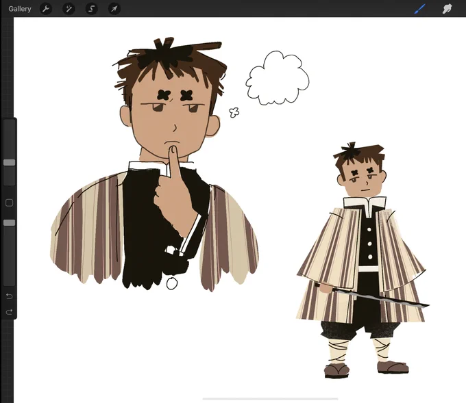 old demon slayer oc I drew 1 time and then never again ? 