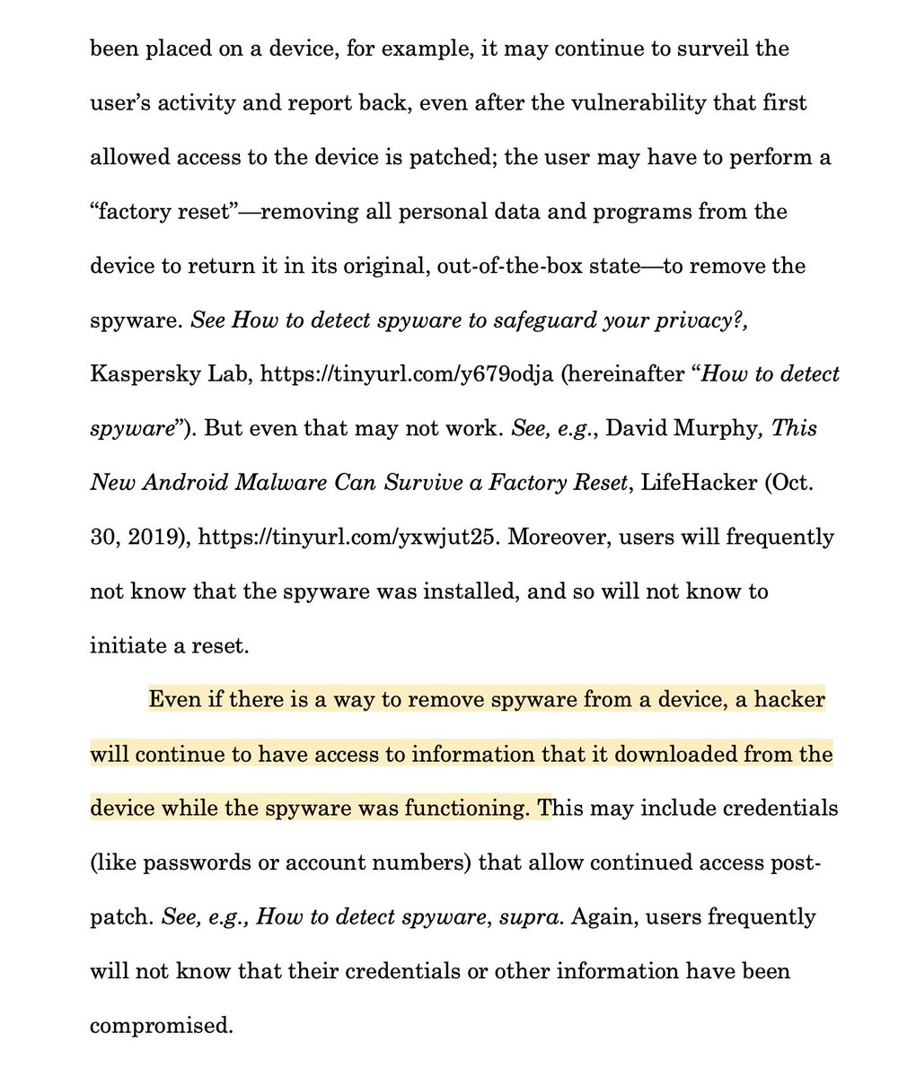9. C:  #NotPetya = tip of iceberg of kind of systematic harm to come from conferring immunity on spyware industry. Can take years to fix vulnerabilities & get implants off networks & devices. Some damage, like stolen materials, cannot be undone.