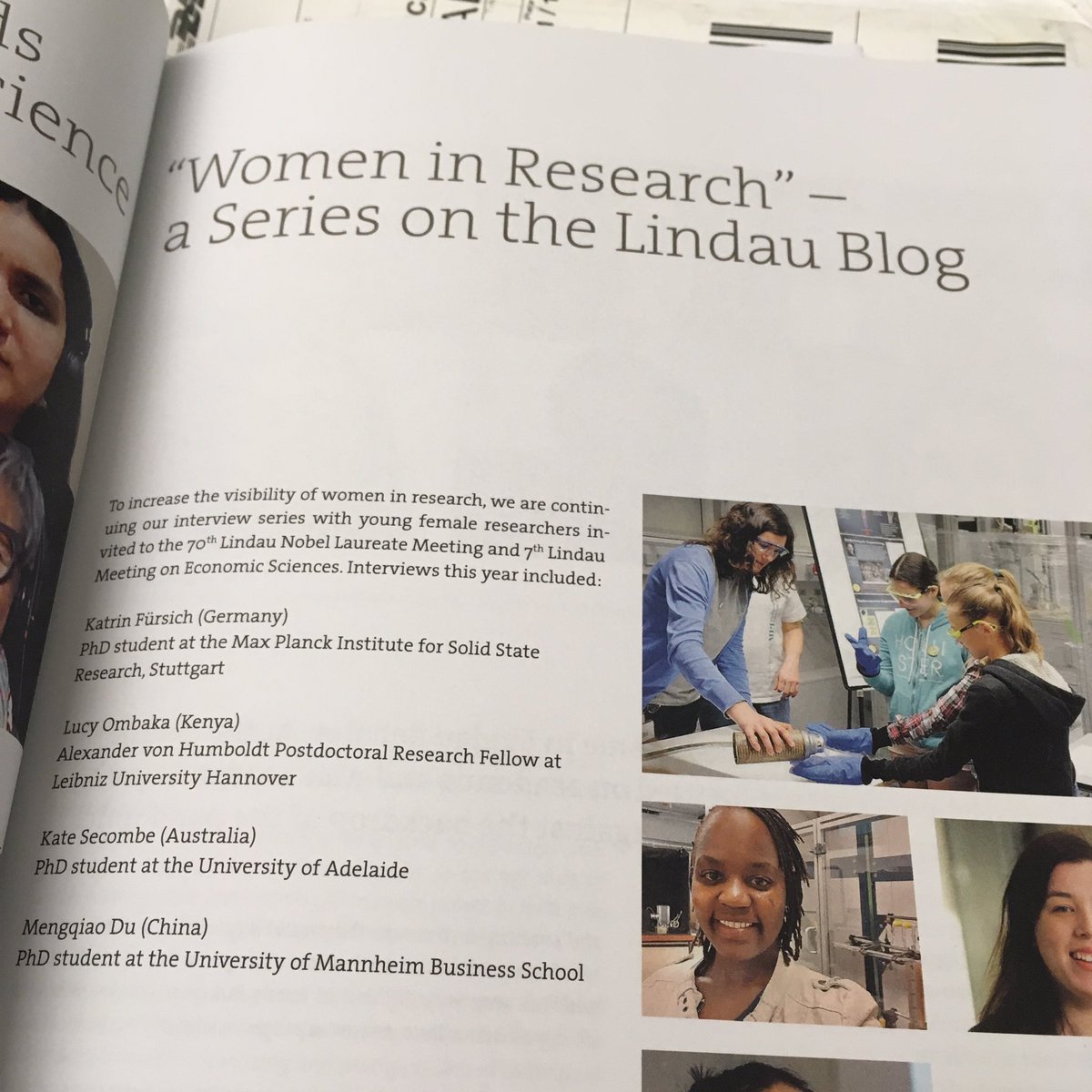 Ulrike_Boehm's tweet photo. Thank you for the season’s greetings, @lindaunobel! ☺️Although #LINO70 was postponed, you’ve rocked the online events #linosd #sciathon - Thank you also for highlighting my #WomeninResearch interview series in your report with great #womeninscience - To be continued in 2021 🎉😀 https://t.co/VdDPQO72cH