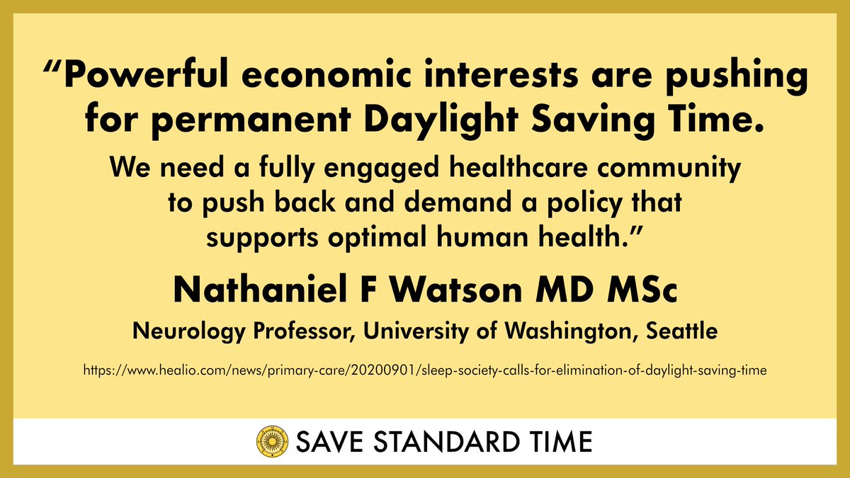 SaveStandard's tweet image. Don’t extend DST into winter—end clock change with permanent Standard Time! #ListenToScience #StandardTime healio.com/news/primary-c…