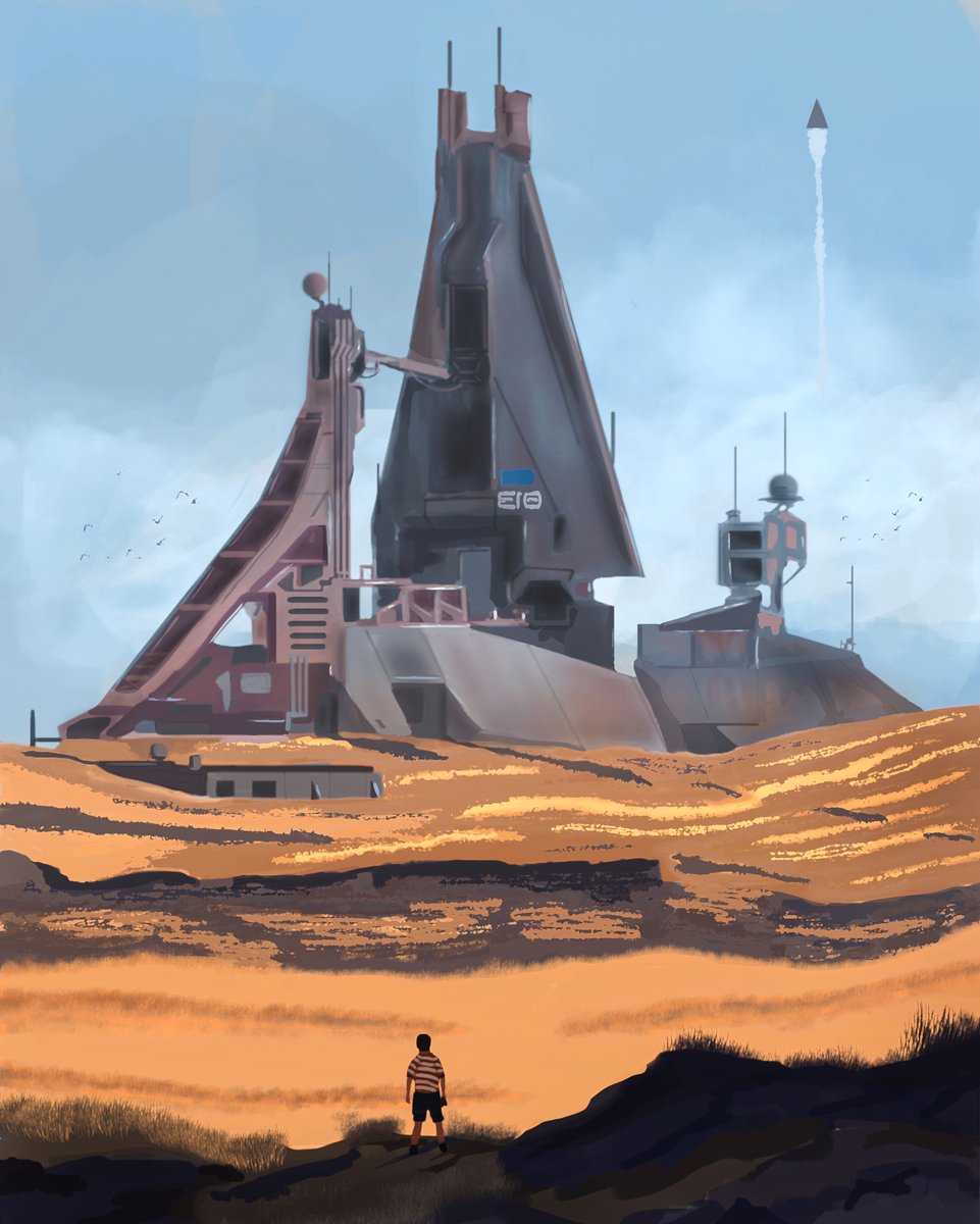 briansuman's tweet image. I felt it was time to do another study and push myself to paint something with a whole lot more detail so I chose to replicate an image by the awesome artist Sparth. 

Now, back to perspective exercises. 

Peace.

#imaginecapturecreate