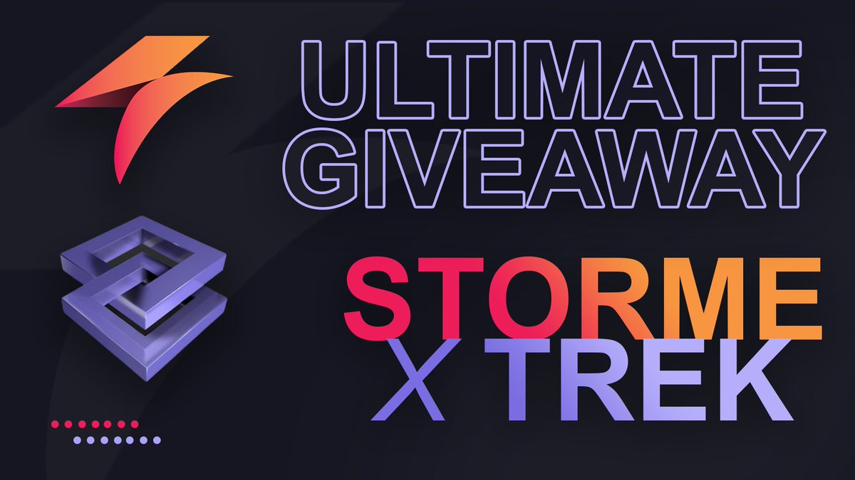 StormeIO's tweet image. Your chance to join the ultimate winning team is here 🥳

⚡️ Follow @StormeIO and @TrekProxies 
⚡️ RT + Like
⚡️ Tag 2 friends in the replies!

🎁 1x StormeIO Alpha Key
🎁 1x TrekProxies Residential Pack

Good luck, ends in 48 hours🍀