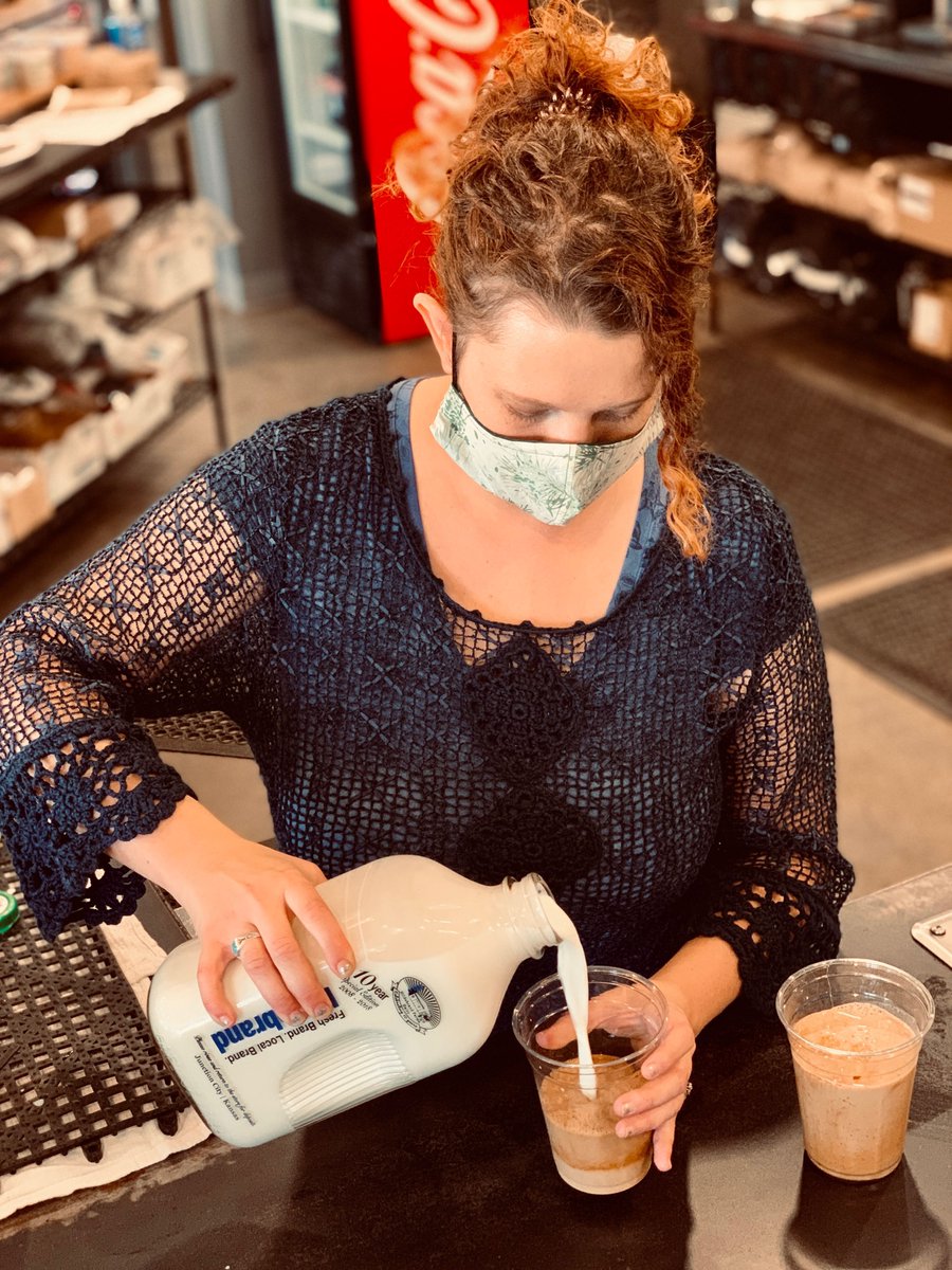 HEY!👋 We hope your week is off to a great start! What is your go-to coffee order on Mondays? Also, did you know we get our milk from Hildebrand Farms Dairy?