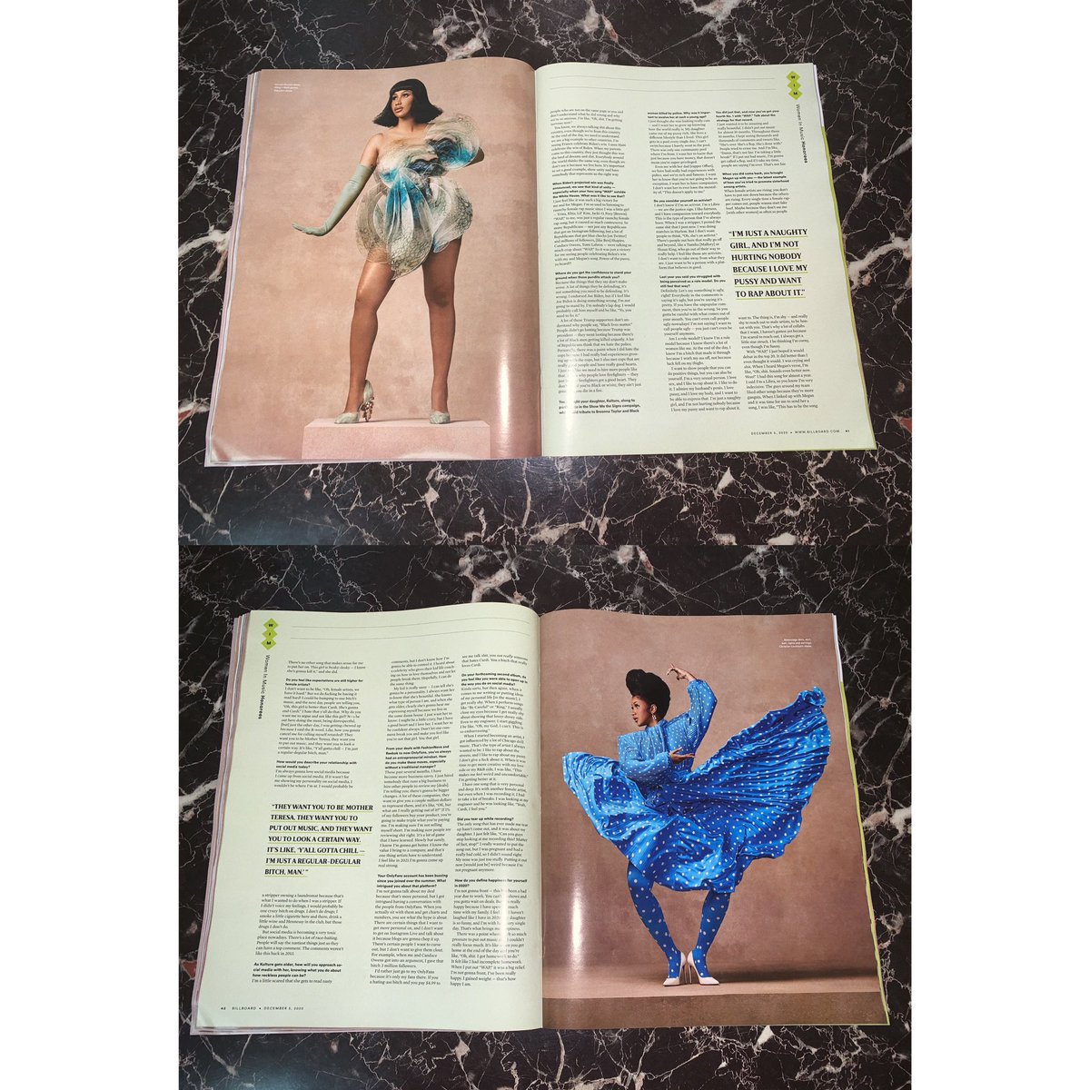 spicybardii's tweet photo. Finally got Cardi’s ‘Woman of the Year’ cover issue for Billboard’s ‘Women in Music’ event in the mail today! 😍 @iamcardib https://t.co/RskRb9pwR0