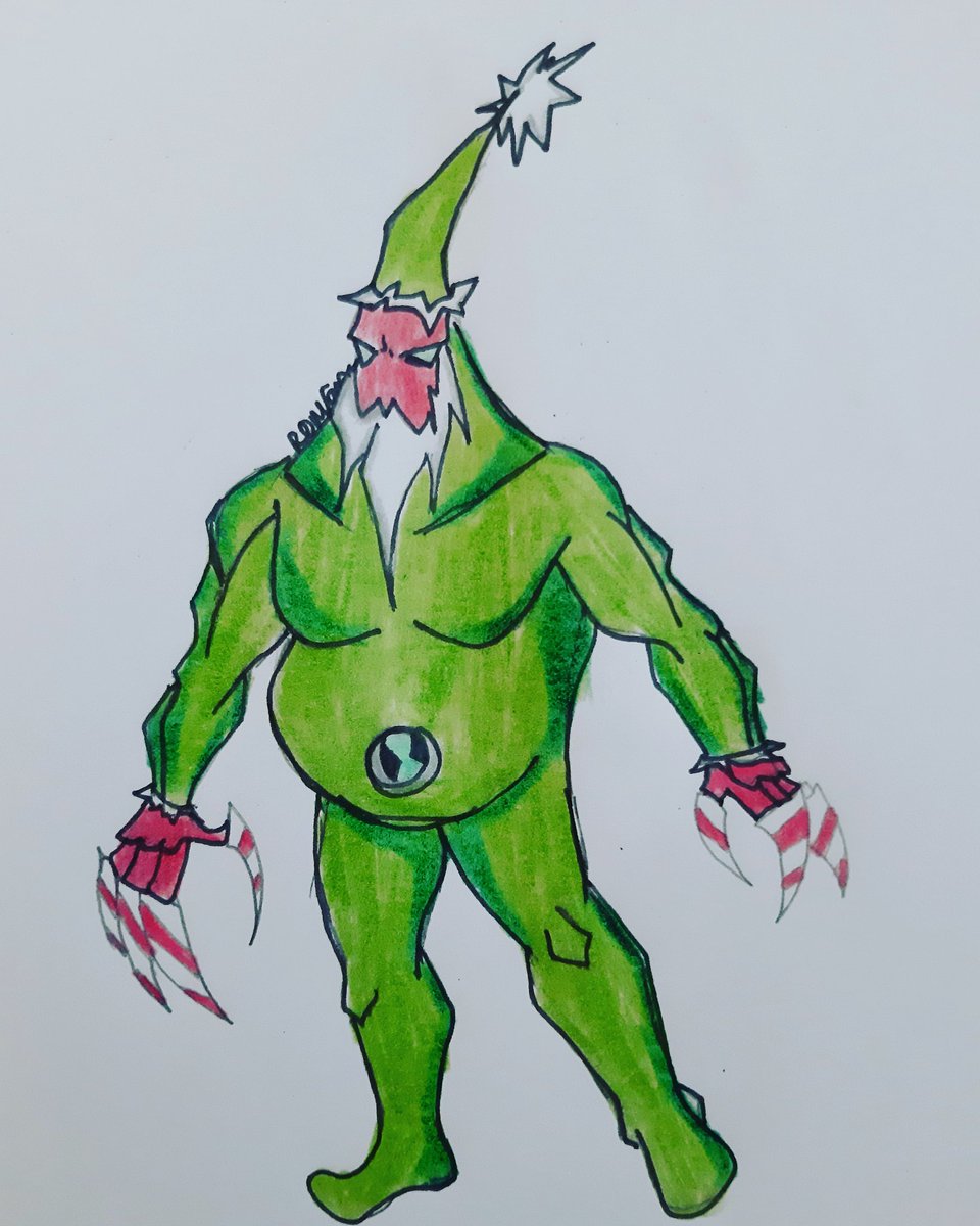 RomanComicsOff's tweet photo. Wanted a Christmas alien, here you go. Meet Santa Claws.
#ben10million #omnimatrix #optimatrix #alien #santaclaws #SantaClaus #Christmas #Ben10 https://t.co/7GWFge06iH
