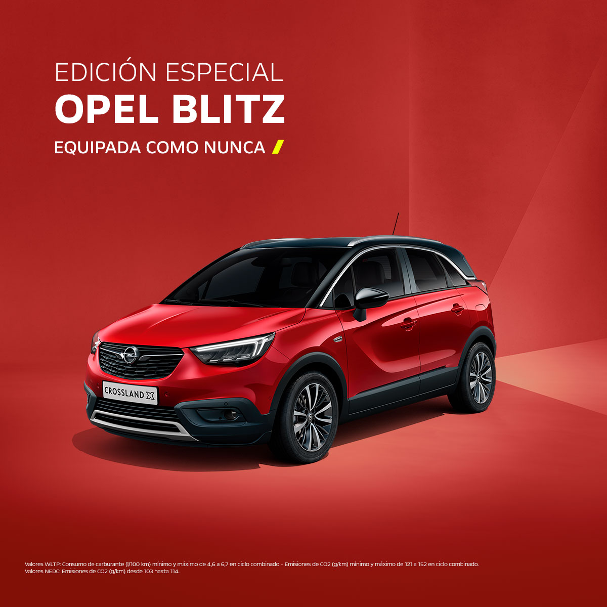 MartaOpel's tweet photo. Vuelve a disfrutar de la sensación de estrenar coche con un OPEL CROSSLAND X BLITZ desde solo 16.900€, con 3.000€ de equipamiento incluido en #MartaMóvil. Para pedidos nuevos en stock. Consulta condiciones y solicita tu oferta en https://t.co/Q8EijLw2Ji
¡Solo este mes! https://t.co/ZQhDgXjZPJ
