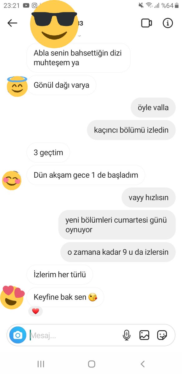 Kardeşime Gönül Dağı nı izle güzel dizi dedim.. ve sonuç 😍💜 #GönülDağı