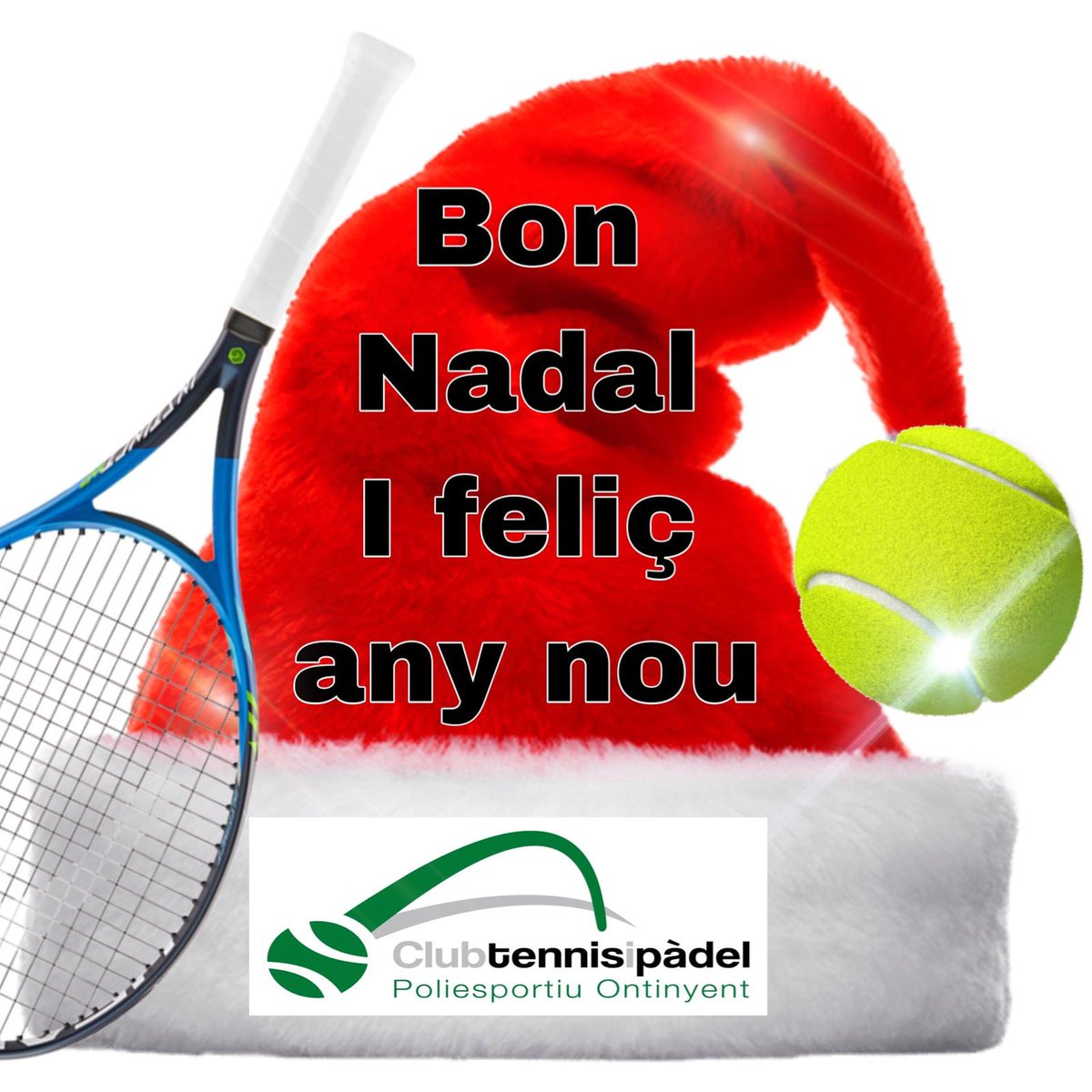 CTPPolOntinyent's tweet photo. Des de l'escola de tennis, els entrenadors vos desitgem BON NADAL i FELIÇ ANY NOU.
Ens veiem en les pistes
Salutacions https://t.co/l9w6E8v0ul