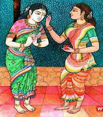 Women and girl child guests should always be applied kumkum when they leave our home. It is said they are sakshat Maa Lakshmi and should never be sent without kumkum and offering a fruit or cloth etc as per your affordability. But, atleast kumkuma is important while they leave