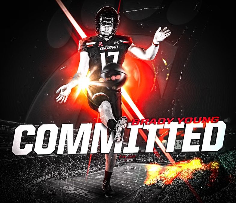 bradyyoung35's tweet photo. Excited to announce that I have committed to the University of Cincinnati! Thanks to everyone who has helped me along the way especially @Mason_BM and @HKA_Tanalski #GoBearcats 🔴⚫️🐾 https://t.co/ImZAdr8gJ1