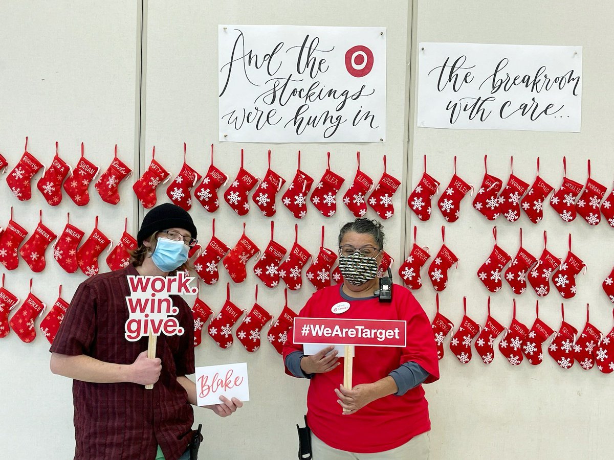 We are so pumped for our WWG winners, Miriam and Blake! They are two of the most deserving TMs. Thank you for always showing up for our guests and our team! <a href="/MikeSickels7/">Mike Sickels</a> <a href="/AmyLewis0179/">Amy Lewis</a> #T2717 #weareTarget #workwingive #Target