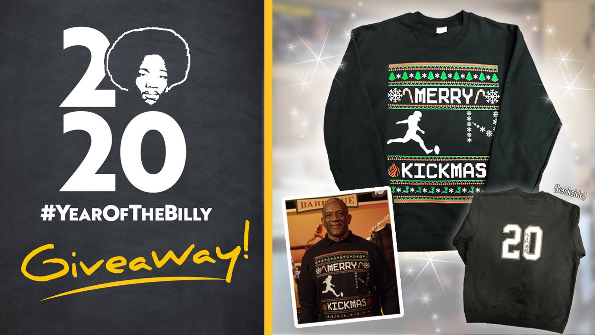 RealBillySims's tweet photo. It's my last #YearOfTheBilly GIVEAWAY this year. An autographed Xmas sweatshirt from Year Of The Billy campaign. RULES:

1️⃣ FOLLOW page
2️⃣ LIKE &amp; RT post

Winner announced Wednesday. *Be sure privacy settings are set to public or we can't see your entry* #billysims #billysimsbbq https://t.co/S29aH8vHxO