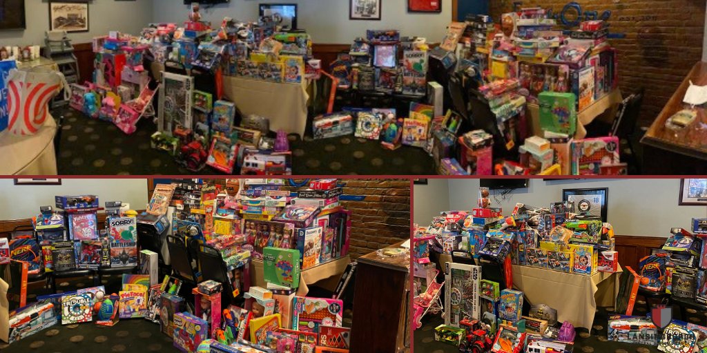 LCSD_NY's tweet photo. Even during these times, the Lansingburgh community joined together (safely, of course) for another successful Knights Holiday Toy Drive to benefit our elementary students. Around 700 toys donated! Huge thanks to the donors, 41 Grille for hosting &amp; Coach Pasinella for organizing! https://t.co/47GfUYIo7T