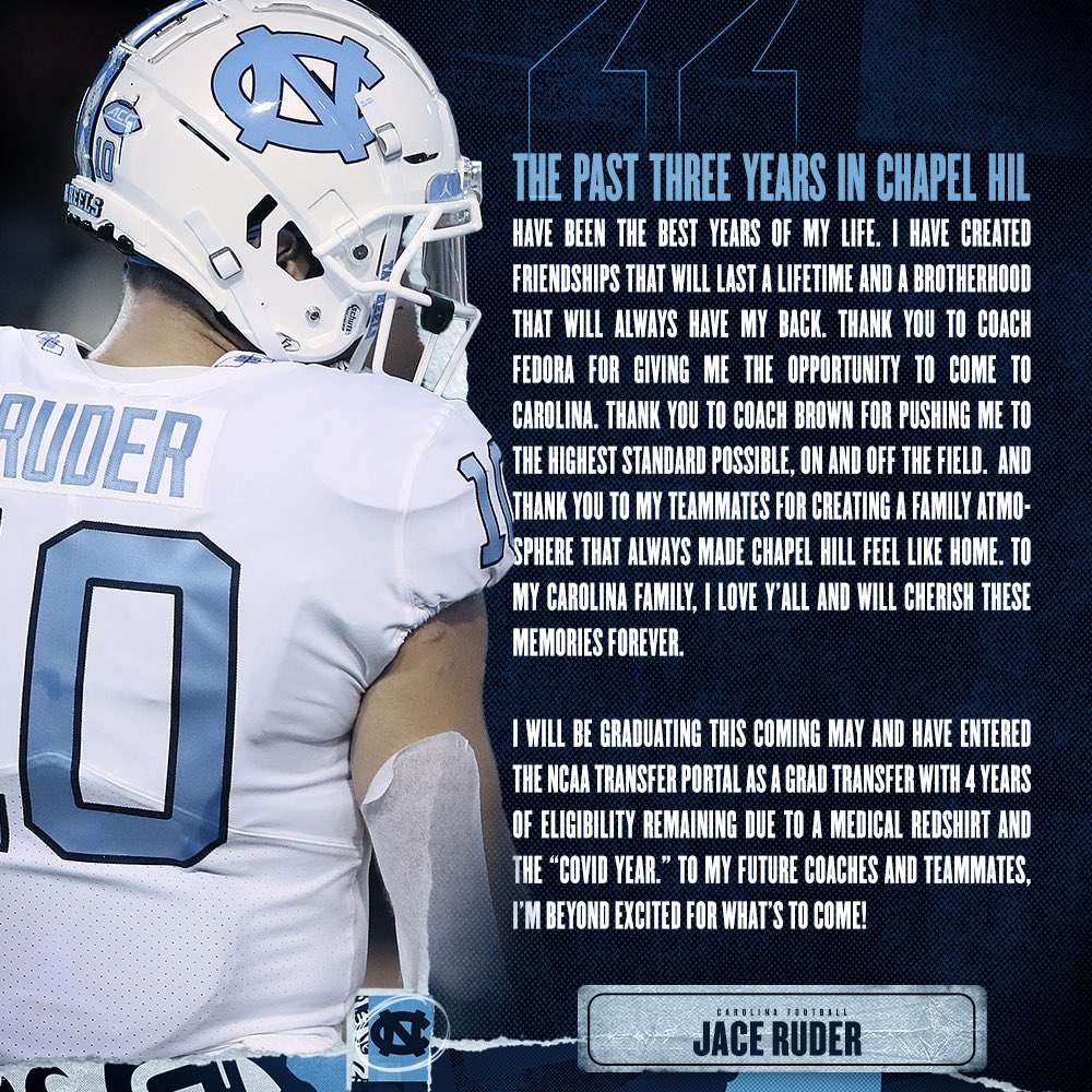 jaceruder's tweet photo. Thank you Carolina! 🖤 Excited to see  what God has planned for me next. 🙌🏼 https://t.co/vHa9dHSfpG