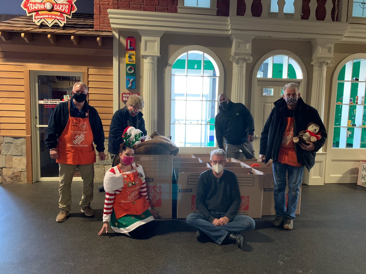 Danbury elves ASM Jim V
DH Bob store Associates James Tiffany and Sonia delivered a truck load of gifts for kids to Don F today at the Family and Childrens Aid today that were donsted by  Danbury Associates