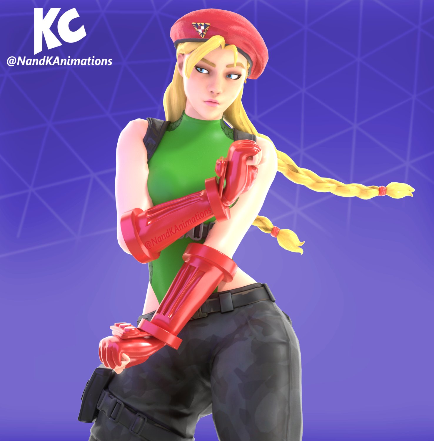 ✨NandKAnimations✨ on X: #Fortnite #FortniteArt #Blender3d Cammy White  confronts herself, lol I made this once I found out that Cammy had made it  into Fortnite. And Yes. My model did have pants