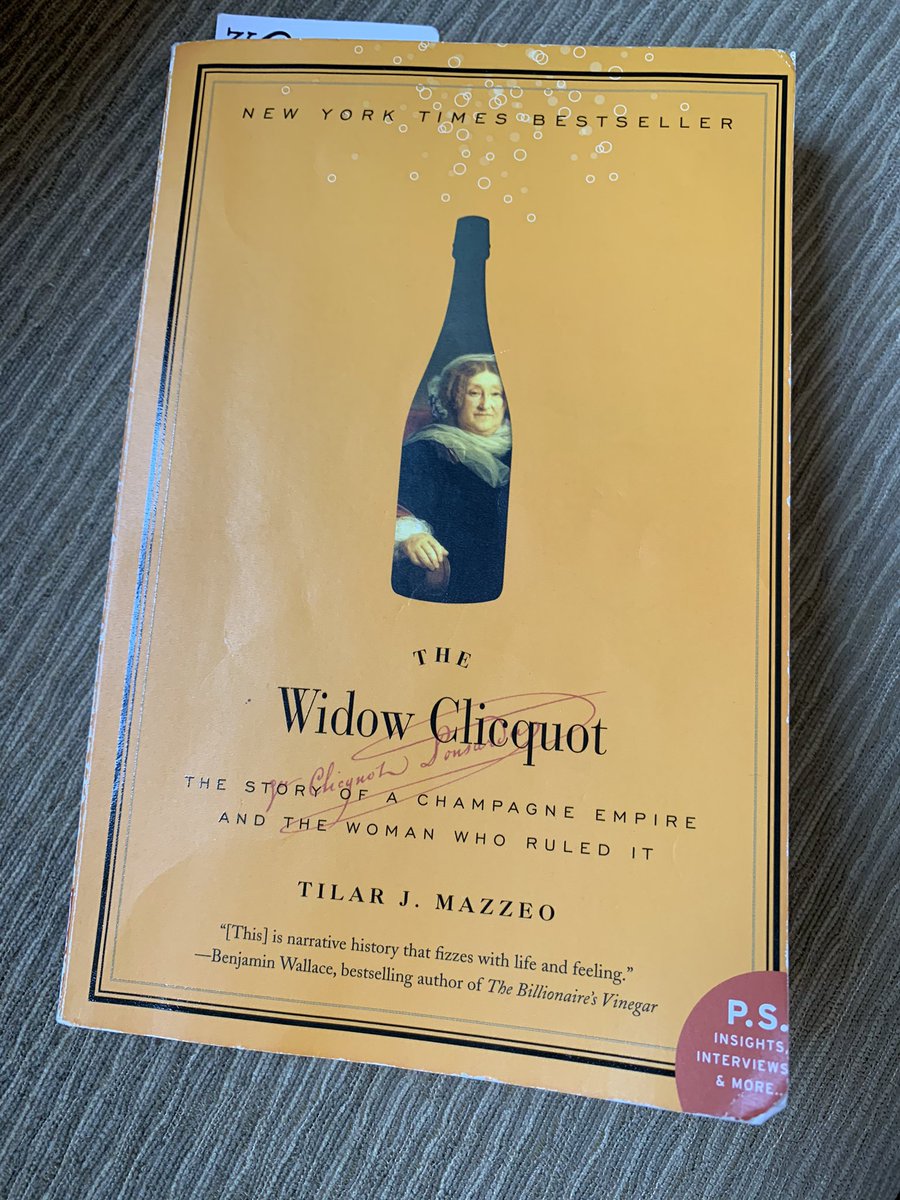 aoconnnell's tweet photo. Learning all about champagne and the woman behind the genius of Veuve Clicquot.🥂 #edrbooks https://t.co/4eLeaIgAul