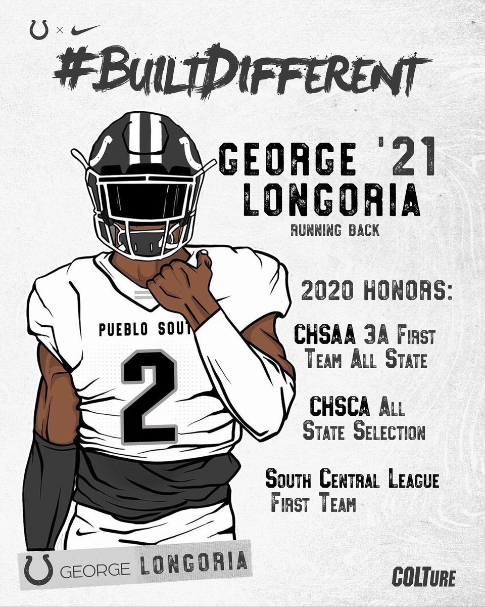 PuebloSouthFB's tweet photo. While we undoubtedly play a team sport, it is the willingness of the individual that refuses to be outworked that makes these gentlemen a different breed.

Congratulations to the 11 Colts who received state &amp; conference honors in 2020. #BuiltDifferent #COLTure #TheBestIsYetToCome https://t.co/5MsH9Wd1c0