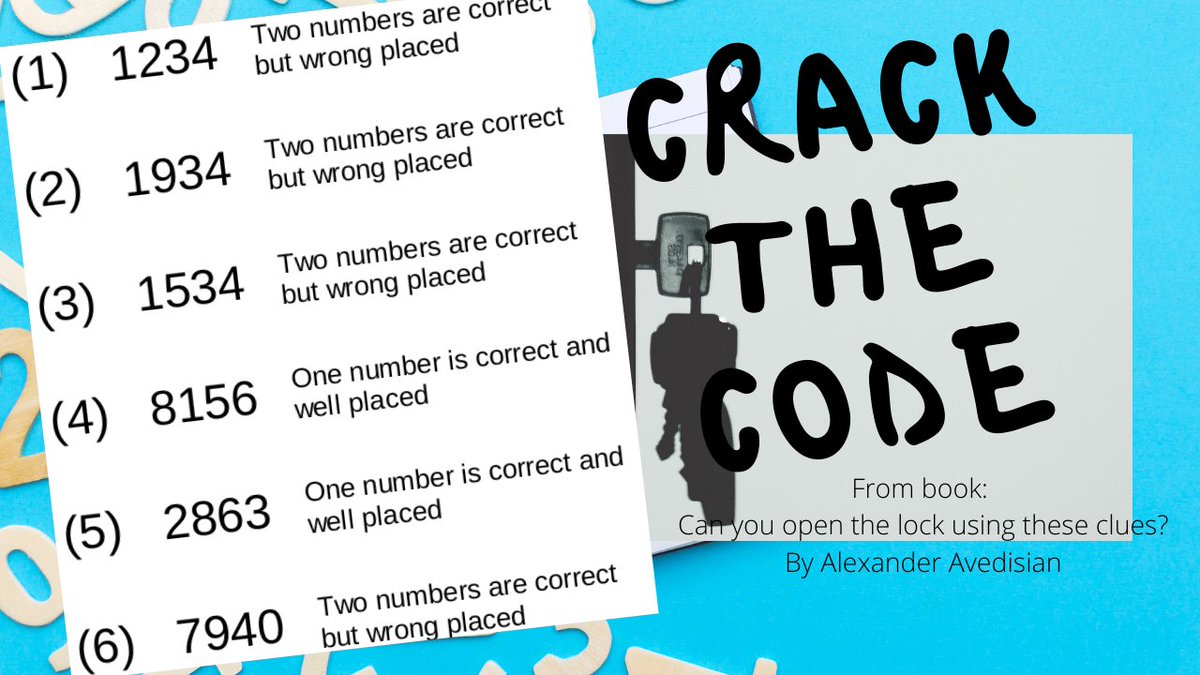 payazee_puzzle's tweet photo. Crack the code puzzle.
Answer - https://t.co/QdinyMv39V
#crackthecode #PuzzleForToday #puzzles #puzzleGame #payazee #puzzler #puzzleTime #puzzleAnswer #brainteasers #brainExercise #puzzle #puzzletime #puzzlelover #braingames #braintraining #buildingMind #buildingbrains #thinking. https://t.co/bcCHjdYFry