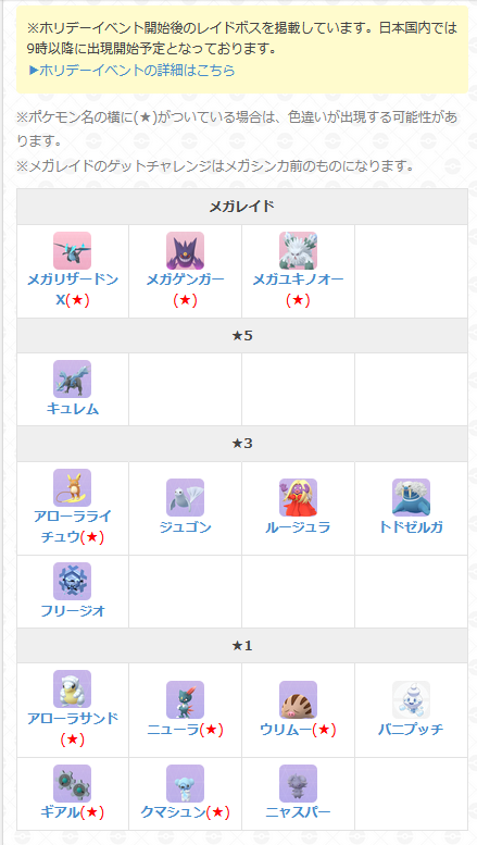 ポケモンgo攻略 Gamewith ルージュラはホリデーイベントで野生の色違いが出現するようになるため レイドでも色違いが手に入る可能性があります 色違いが手に入ることを確認後に表記を変更予定です