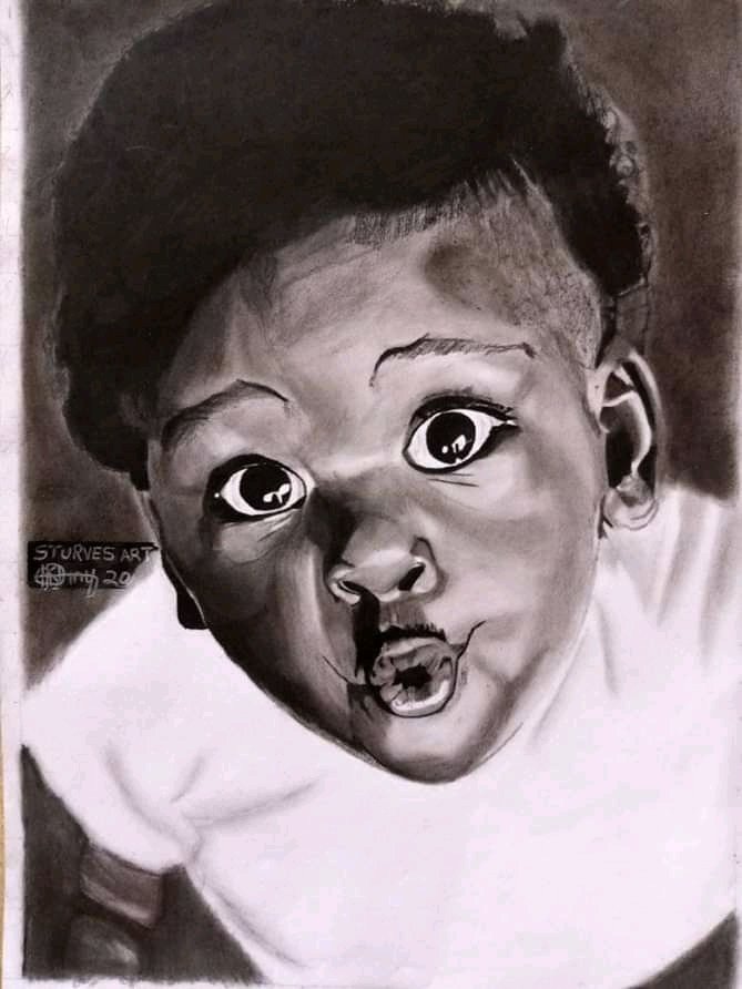 SturvesA's tweet photo. Title: the face of birth
Art no: 24
Size: 28cm x 20cm
artist: chukwudi desmond emeka

Description: enough talk about death. A more interesting topic... Life. Ever experienced childbirth? Well it's a chance for you to feel reborn... you know, you were once the face of birth. https://t.co/gO8hGoyQRU