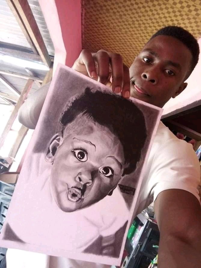 SturvesA's tweet photo. Title: the face of birth
Art no: 24
Size: 28cm x 20cm
artist: chukwudi desmond emeka

Description: enough talk about death. A more interesting topic... Life. Ever experienced childbirth? Well it's a chance for you to feel reborn... you know, you were once the face of birth. https://t.co/gO8hGoyQRU