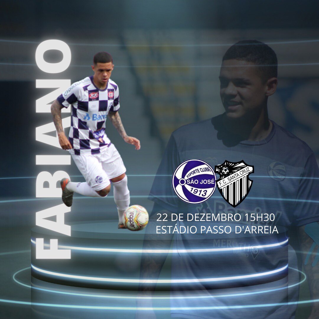 dkfcomunicacao's tweet photo. Amanhã é dia de decisão para o @SaoJoseFutebol e para o nosso craque @fabianosant_ . 
Boa Sorte! Queremos a taça https://t.co/bfXKYYMwFV