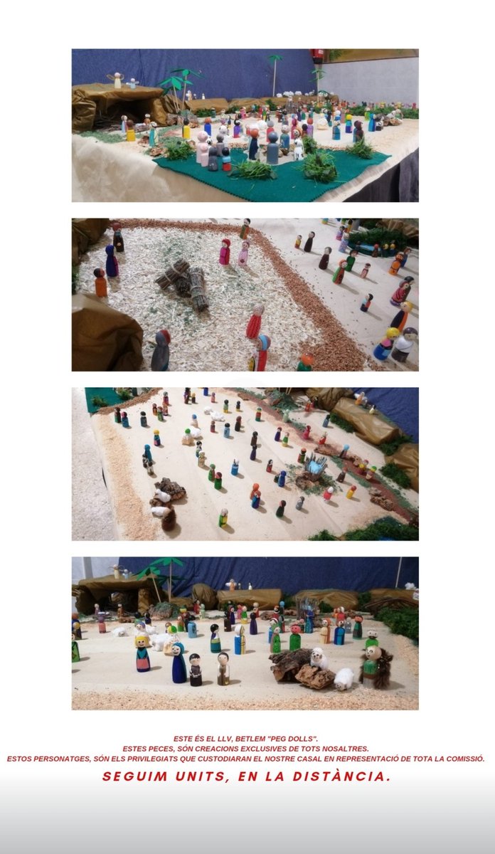 FLuisLamarca's tweet photo. LLV, Betlem "Peg Dolls".
Seguim units, en la distància 🤗
LL❤️Ve
#LesFallesSomResponsables #Juntsfemfalla #somLLV #Plantarem
#somtradició #FeelTheLL♥️Ve #LLVsince1970 #50+1LLV #Falles21 https://t.co/QwCg5BR3XS