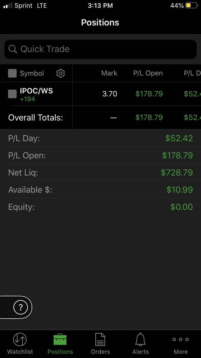 velocityswings's tweet photo. I had my sister open a TD account last week with $550. Very excited to see where I can take it, first trade IPOC/WS🚀 @TedZhangg @ConnorJBates01 @SpacGuru @SPACtrack @SpacTiger @SpacTraderinTra @Besni121 @spac_attack @StockSwingAlert https://t.co/FmEjTjAShs