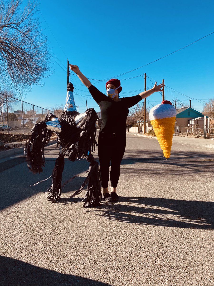 A quick story about piñatas: For a while, it felt like me and my sister were kinda often reaching out to Francisco at Casa de Piñata with some kind of weird art "emergency" that required a piñata in a funny shape. He was always really cool about it. 1/?