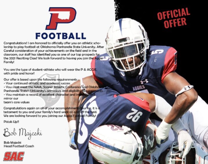 DavisElsey's tweet photo. Proud to receive an offer from Oklahoma Panhandle State University! https://t.co/j4itjyOvtV