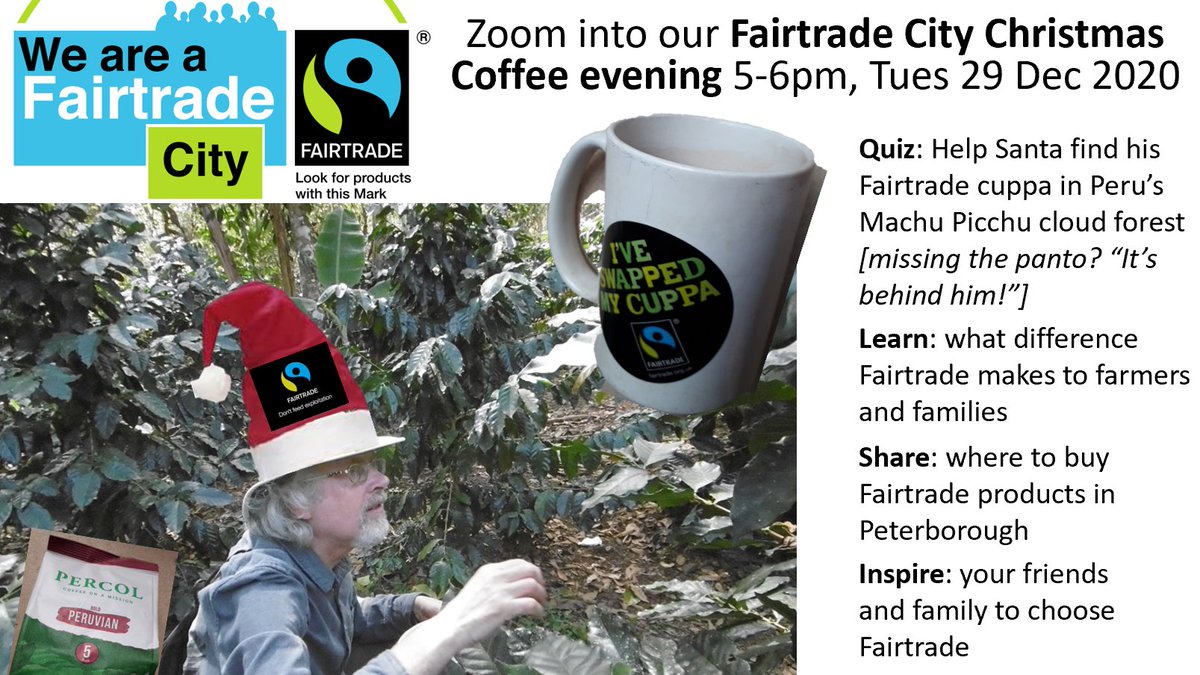 Sofa-surf with us to Peru for a positive #fairtrade evening!
Reply here or email fairtradepeterborough@gmail.com for Zoom details
#Peterborough @PTJoelLamy <a href="/FairtradeUK/">Fairtrade Foundation</a> @Fairtradepboro