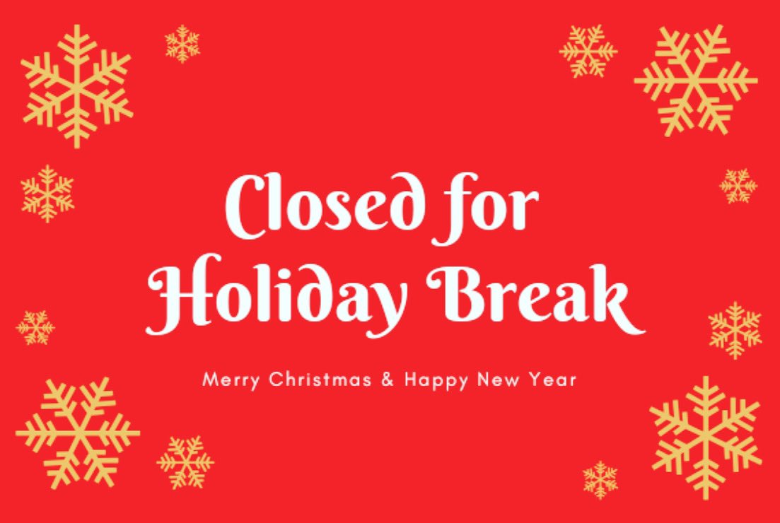 We will reopen in 2 weeks, January 4th, 2021! Happy Holidays, everyone! #ugurtslc