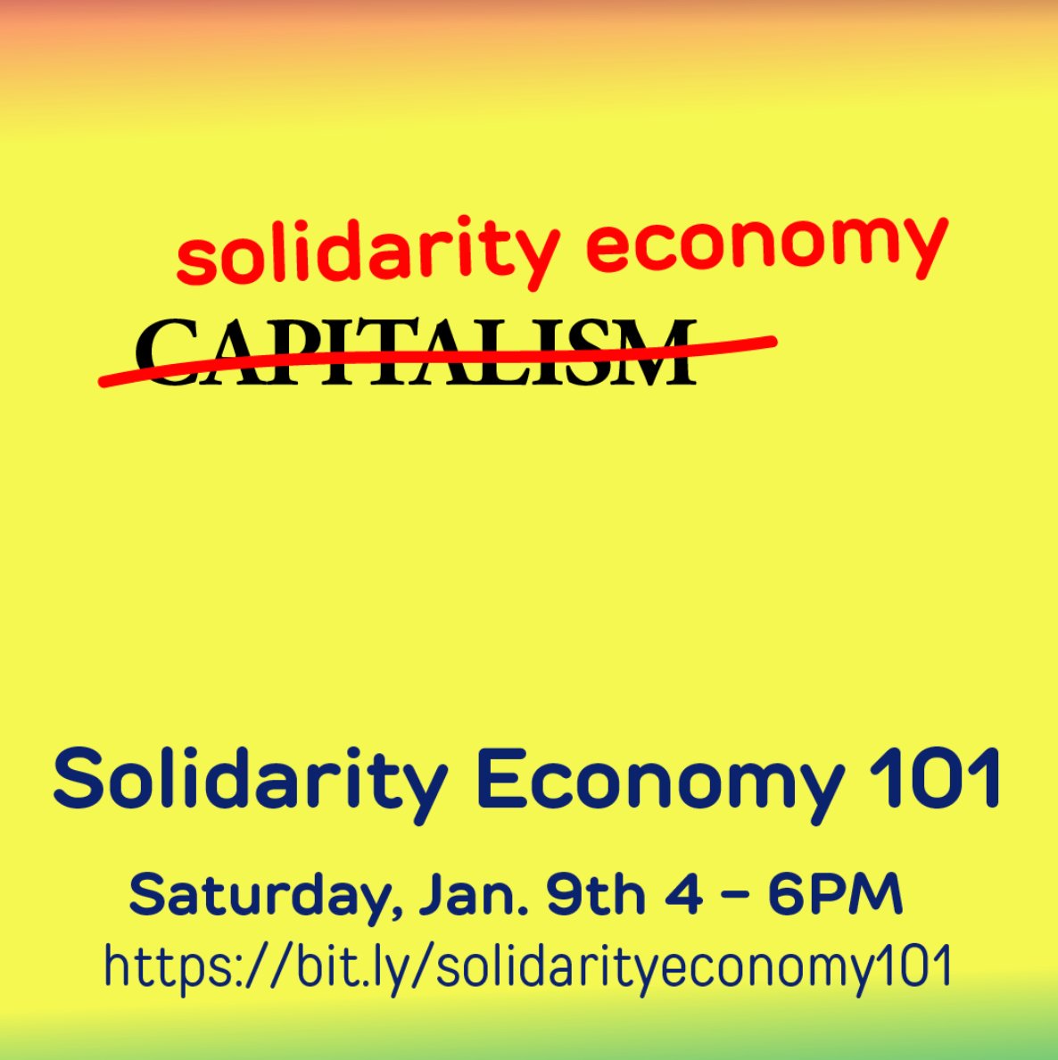 NewEconomics's tweet photo. Get this #SolidarityEconomy 101 training on your calendars for the new year! 📅💥 📚

Jan 9, 2021 4-6 PM. Register at: https://t.co/NMa8vtk7qA

Trainers from NEC member orgs @HighlanderCtr @kolanutcollab #USSEN. Spanish/English Interpretation provided by Cenzontle Coop. https://t.co/UGnRGPhjS3