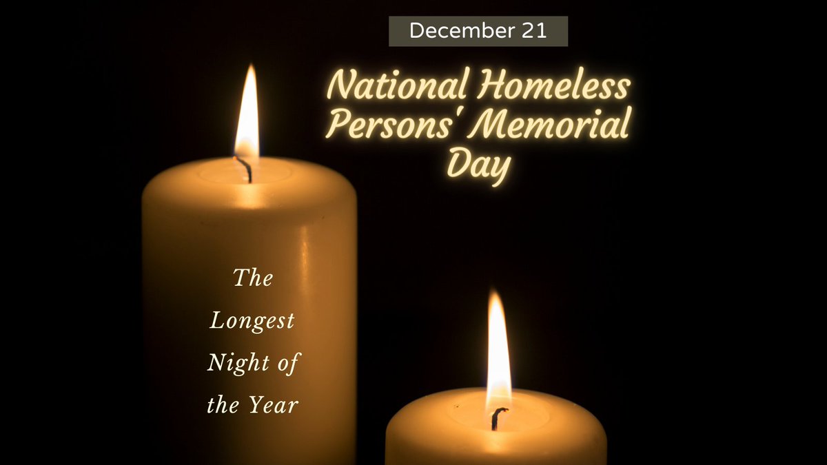 LKagey's tweet photo. Today, on the Winter Solstice, we remember all those who have died because they don't have a home. We honor the strength and fortitude shown by those who struggle with homelessness and those we have lost. 🙏
#homelesspersonsmemorialday2020 https://t.co/ROb6ySWaxX