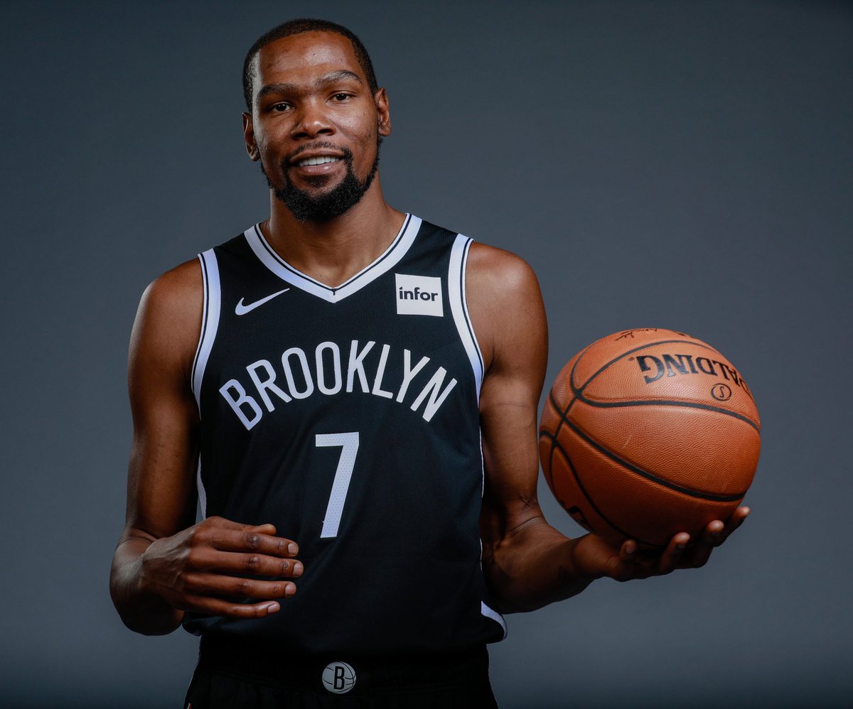 The countdown to the start of the new @NBA season is down to hours. I’m not mad at anyone getting whipped about seeing this man in his Nets jersey. We’ve waited forever (nearly 19 months) for KD’s true debut on #NBAJerseyDay nba.com/news/celebrate… #WhatYouRocking?