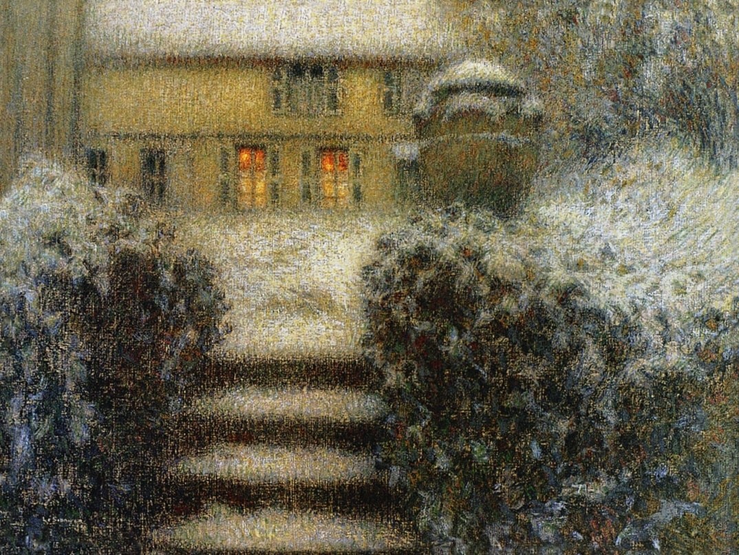 Le Sidaner, Henri '`L`Escalier, Gerberoy' (The Steps) 1902