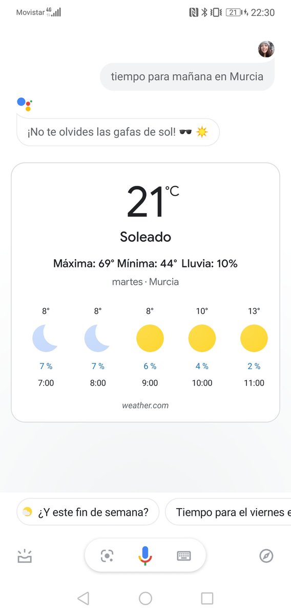 MeryDameunPin's tweet photo. Google cuando le pides el tiempo de Murcia hace 🤯 y te esa máxima y esa mínima https://t.co/kV75BcTxgb