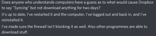 BigCowPodcast's tweet photo. I've got episodes recorded which I would like to come out on the next two Wednesdays (a suprise, I know). However, this plan has hampered by a @Dropbox issue.
Does anyone know how I could deal with this? https://t.co/vBtOO7yiLg