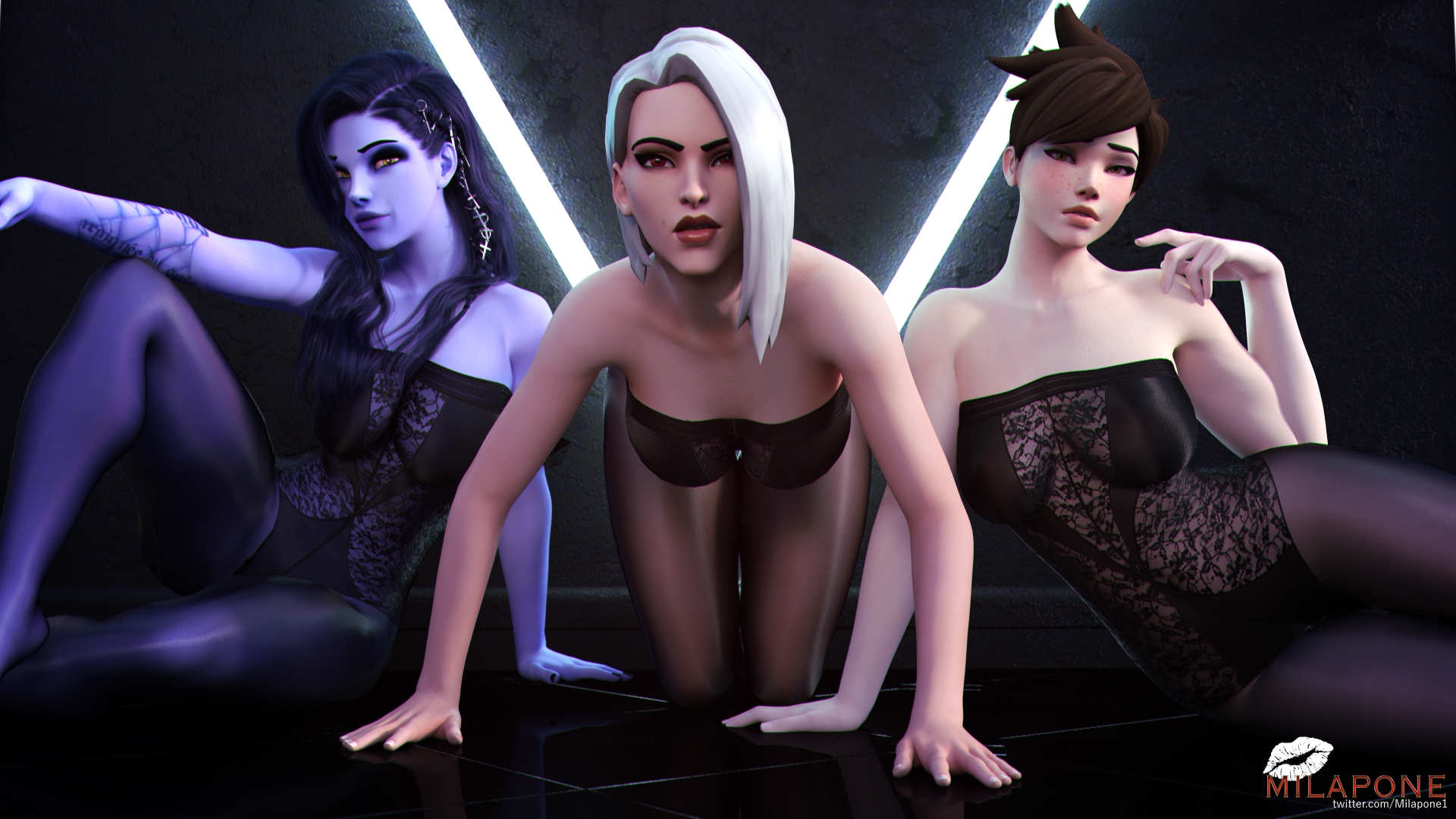 OverSexy.xyz on Twitter: "#Widowmaker, #Ashe and #Tracer - https