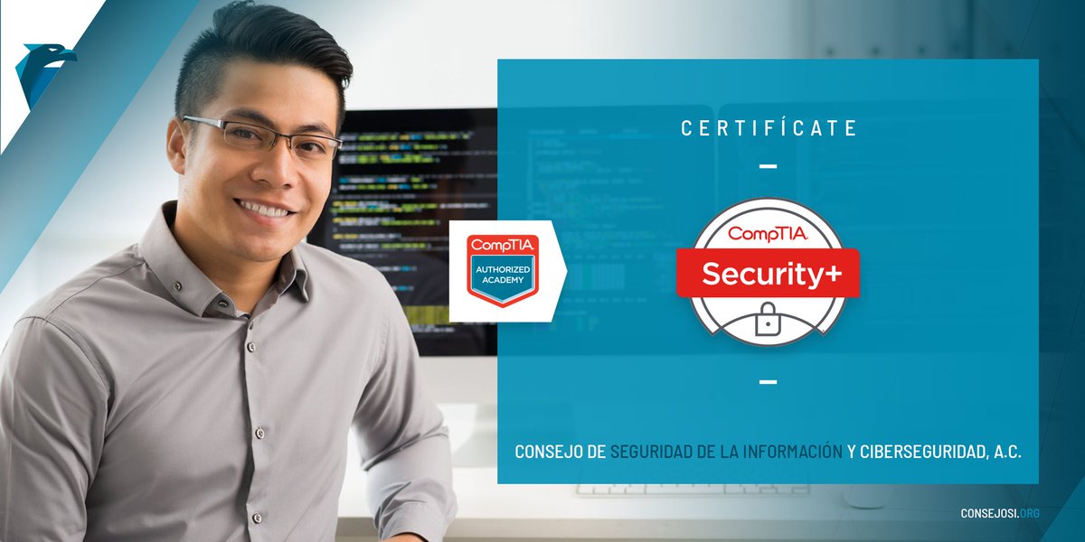 hache_social's tweet photo. Despega tu carrera profesional en #Ciberseguridad con la nueva versión del Security+ (SY0-601) de CompTIA. Iniciamos el 11 de febrero de 2021.

¿Interesado? Visita ahora https://t.co/hZ242ktDyk y solicita el temario del curso.

Eleva tu competitividad laboral iniciando el #2021. https://t.co/xt9mPdpbTf