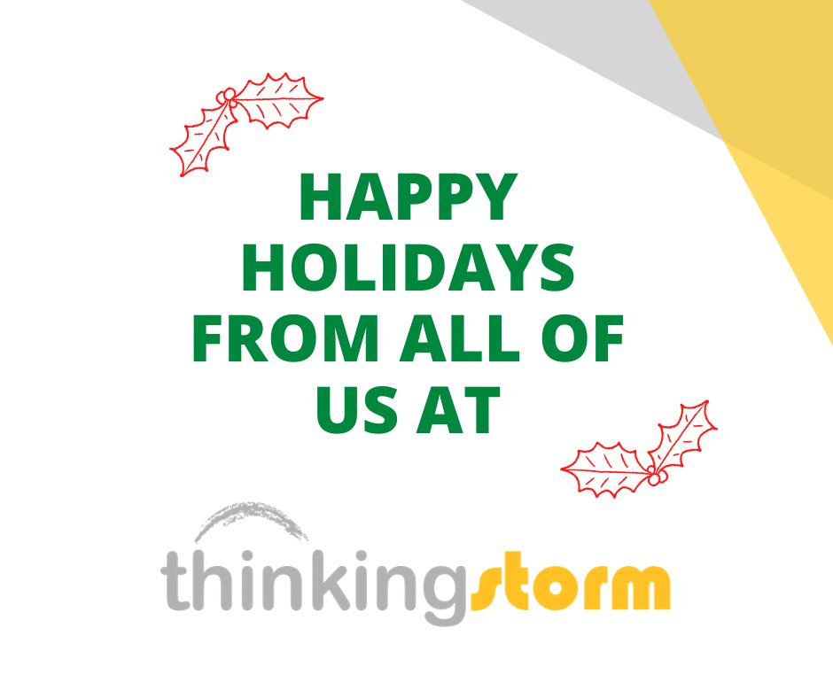 We wish you all safe, healthy and happy holidays! Students, enjoy your winter break and we'll see you at the top of the spring semester.