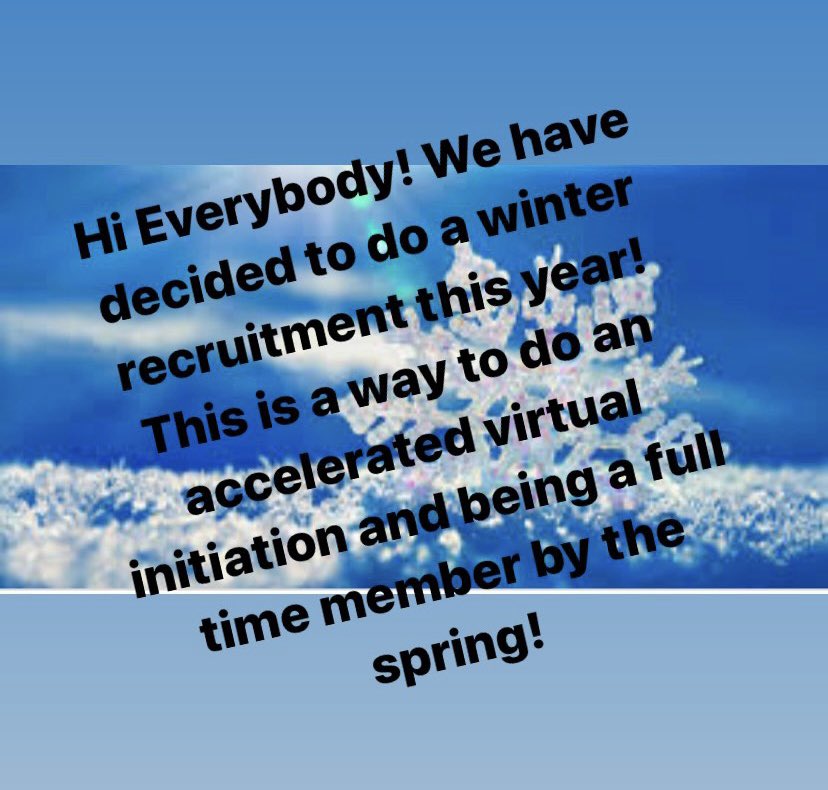 PhiSigmaPiNKU's tweet photo. Winter Recruitment Informations sessions starting tonight at 7! There is another one on Wednesday at Noon if you can’t make it tonight! Here is the link to RSVP, hope to see you there! https://t.co/6Gs9YmKXLP https://t.co/FLJH9nMer7
