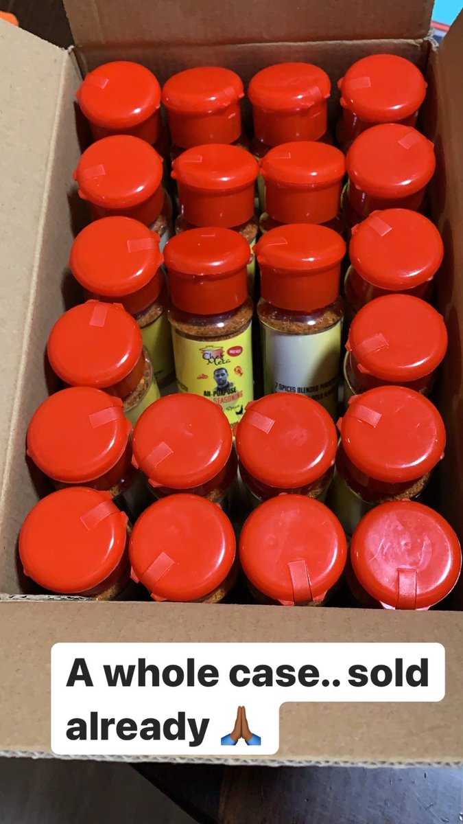 chefmeta's tweet photo. Sold #ChefMeta #MetaSpice https://t.co/SxzQ8ts1Pt
