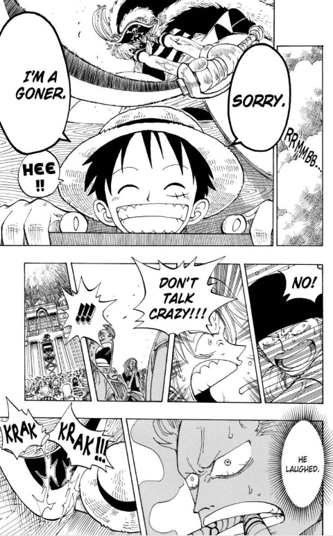 Something that we also know is that Will of D members smile after their deaths. Something that Oden has done. WB opening up his conversation about Blackbeard having the D, Roger can then bring up how Oden, a former member of WB's crew also was a member of the D clan.