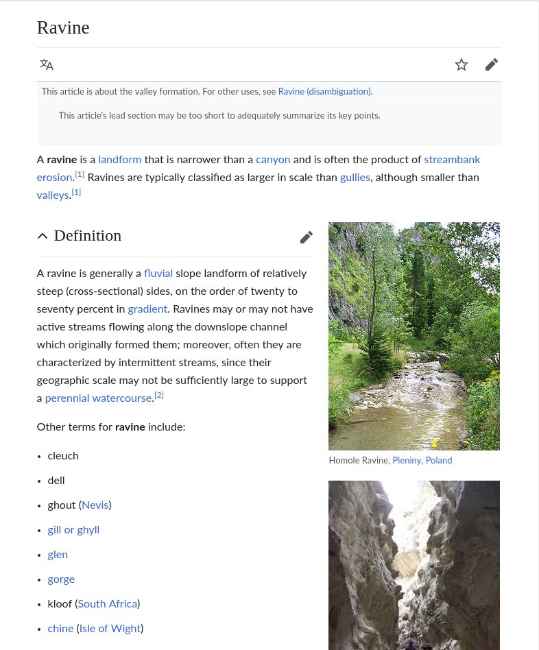 Ravine - Wikipedia