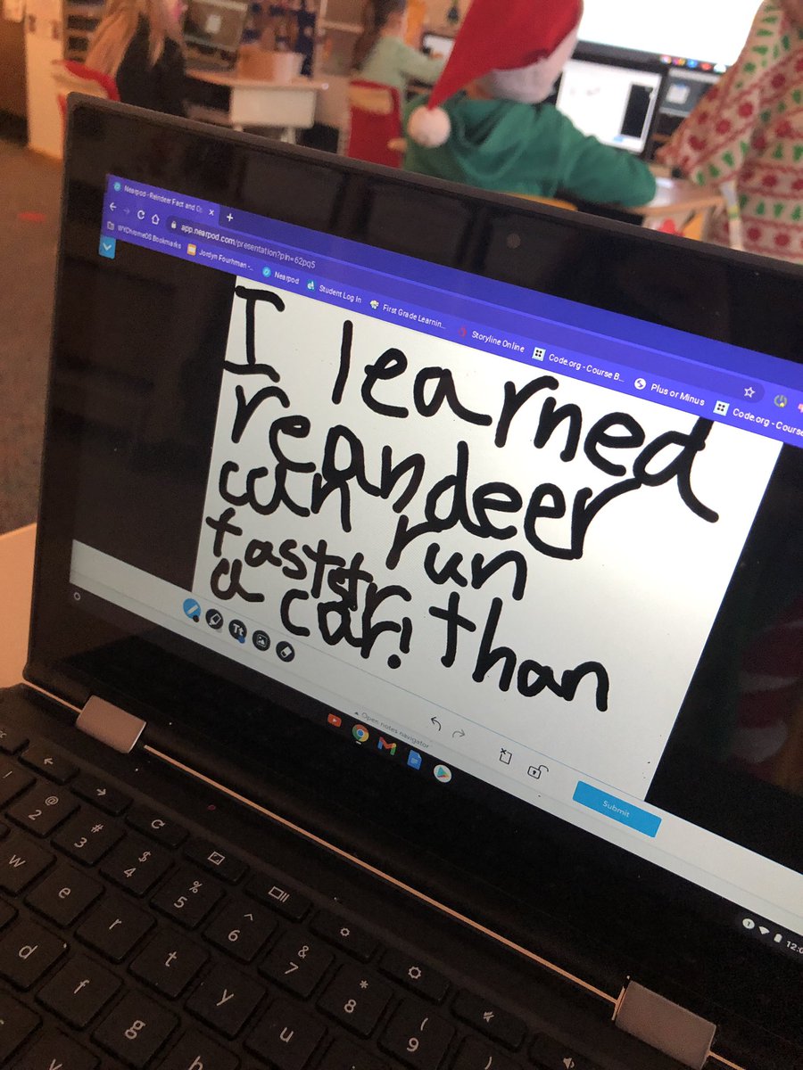 MrsGilsonsClass's tweet photo. My first graders love using Nearpod....especially if it’s Time to Climb! We reviewed fact and opinion while celebrating reindeer day! #wyproud https://t.co/jcKcwZpewv