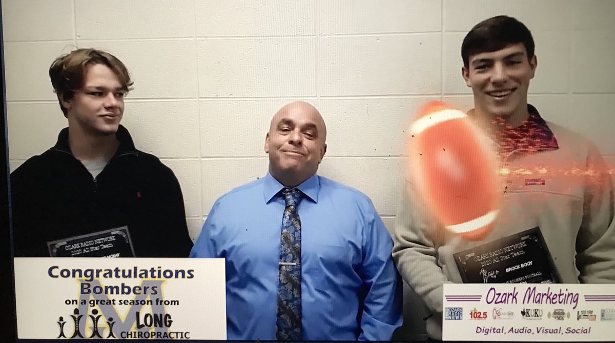 Congratulations MHHS Football players Bryce McKay and Brock Bogy 2020 Ozark Radio Allstar Team Recipients